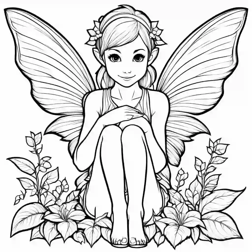 Pixie coloring pages